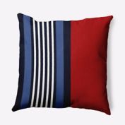 Beach Shack Stripe Square Throw Pillow