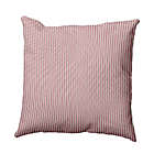 Alternate image 0 for Ticking Stripe Square Throw Pillow in Purple