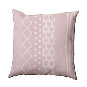 E by Design! Farmer&#39;s Market Pattern Stripe Square Throw Pillow