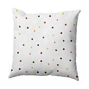 Veggie Dots Square Throw Pillow