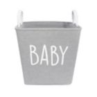 Alternate image 0 for Taylor Madison Designs&reg; Baby 12.75-Inch Square Fabric Tote Bin in Grey