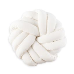 Sailor Knots Shaped Indoor/Outdoor Throw Pillow in Bright White