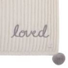 Alternate image 1 for ever &amp; ever&trade; "Loved" Chenille Blanket in Ivory