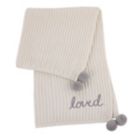 Alternate image 0 for ever &amp; ever&trade; "Loved" Chenille Blanket in Ivory