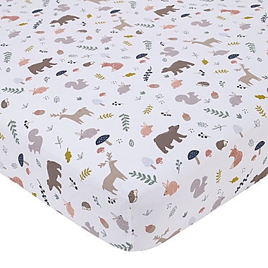 ever & ever&trade; Woodland Crib Sheet in Green. View a larger version of this product image.