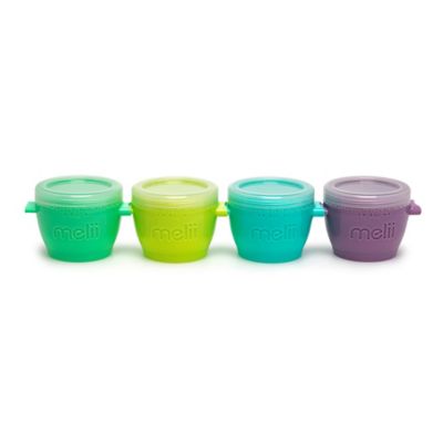 Melii&trade; 4-Pack Snap &amp; Go Pods Multicolor Snack Cups