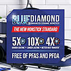 Alternate image 11 for Blue Diamond&trade; Nonstick Ceramic 2-Piece Frying Pan Set in Blue