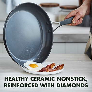 GreenPan&trade; York Ceramic Nonstick Hard-Anodized Aluminum 2-Piece Fry Pan Set. View a larger version of this product image.