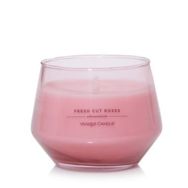Yankee Candle&reg; Fresh Cut Roses 10 oz. Studio Collection Candle in Light Pink. View a larger version of this product image.