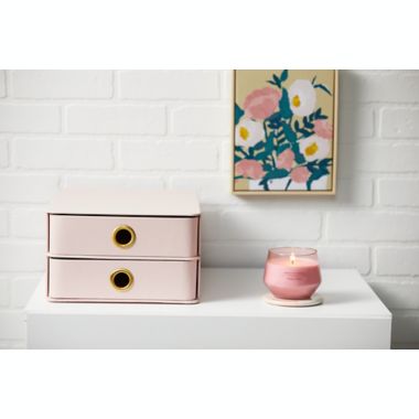 Yankee Candle&reg; Fresh Cut Roses 10 oz. Studio Collection Candle in Light Pink. View a larger version of this product image.