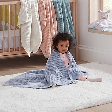 UGG&reg; Delaney Chenille Waffle Toddler Blanket. View a larger version of this product image.