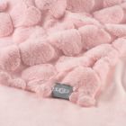 Alternate image 2 for UGG&reg; Polar Carved Faux Fur Throw Blanket in Pink Hearts