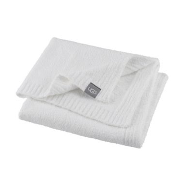 UGG&reg; Poppy 30-Inch x 40-Inch Solid Blanket in Snow. View a larger version of this product image.