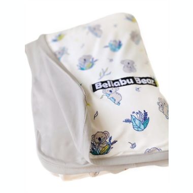 Bellabu Bear Koala Baby Blanket in White. View a larger version of this product image.