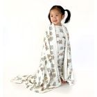 Alternate image 2 for Bellabu Bear Zoo Train Baby Blanket in White
