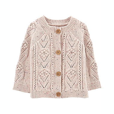 OshKosh B&#39;gosh&reg; Size 6M Sweater Knit Cardigan in Pink. View a larger version of this product image.