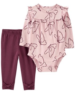 carter&#39;s&reg; 2-Piece Bodysuit and Pant Set in Pink