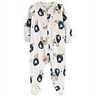 Alternate image 0 for carter&#39;s&reg; Size 6M Lion 2-Way Zip Cotton Sleep &amp; Play in Ivory/Green