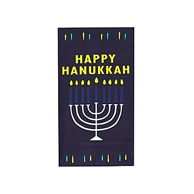 H for Happy&trade; 36-Count "Happy Hanukkah" Guest Towels. View a larger version of this product image.