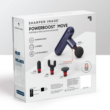 Sharper Image&reg; Powerboost Move Massager in Blue. View a larger version of this product image.