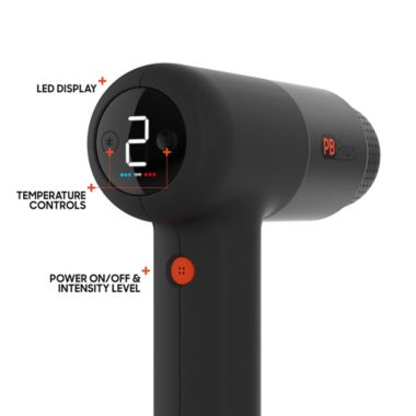 Sharper Image&reg; Powerboost Pro Hot and Cold Massager in Black. View a larger version of this product image.