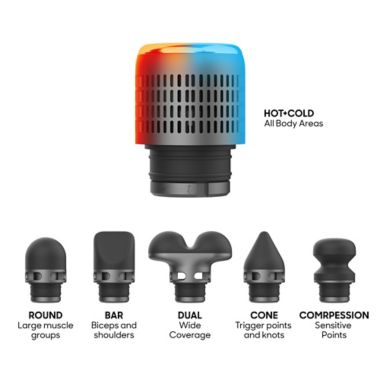 Sharper Image&reg; Powerboost Pro Hot and Cold Massager in Black. View a larger version of this product image.