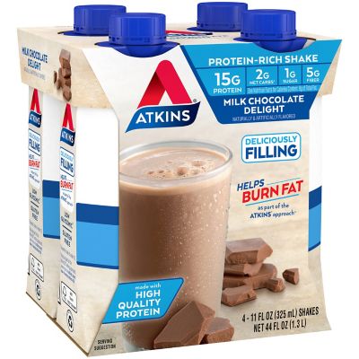 Atkins&trade; Advantage 4-Pack 11 oz. Shakes in Milk Chocolate Delight