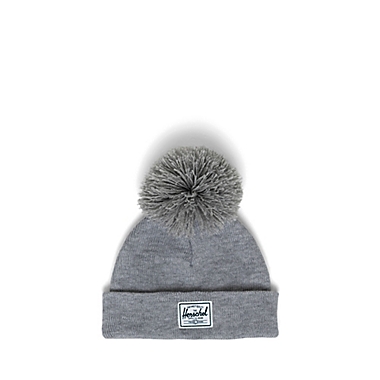 Herschel Supply Co.&reg; Size 0-6M Baby Pom Beanie in Heather Grey. View a larger version of this product image.