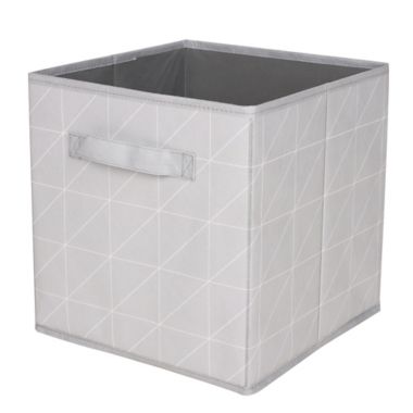 Simply Essential&trade; Printed Collapsible Storage Bin in Alloy. View a larger version of this product image.