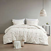 INK+IVY Masie 3-Piece King/California King Duvet Cover Set in Creamy White
