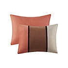 Alternate image 3 for Madison Park Palisades 7-Piece Queen Reversible Comforter Set in Coral/Natural