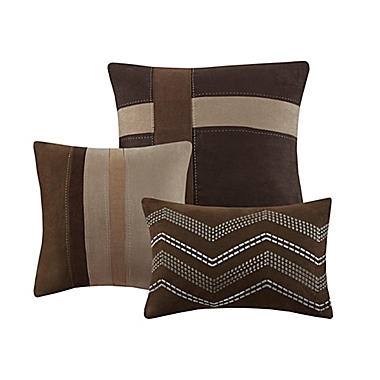 Madison Park Palisades 7-Piece Reversible Queen Comforter Set in Brown. View a larger version of this product image.