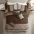 Alternate image 3 for Madison Park Palisades 7-Piece Reversible Queen Comforter Set in Brown