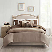 Madison Park Palisades Queen Duvet Cover Set in Brown