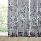 Alternate image 5 for Madison Park Simone 84-Inch Rod Pocket Floral Voile Sheer Curtain Panel in Grey (Single)