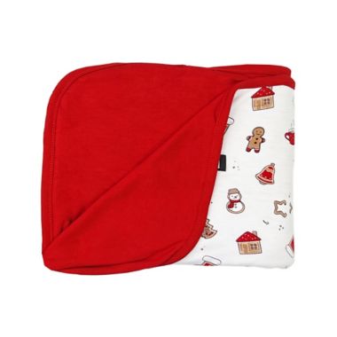 Bellabu Bear&reg; Christmas Cookies 2-Layer Reversible Bamboo Blanket in White. View a larger version of this product image.