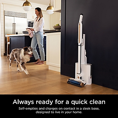 Shark&reg; Wandvac&reg; Cordless Self-Empty System Pet Cordless Vacuum with HEPA in White. View a larger version of this product image.