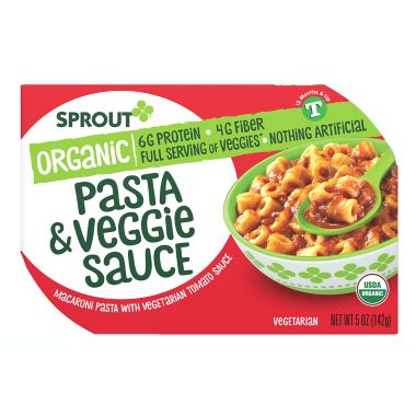 Sprout Organic&reg; Toddler 5 oz. Pasta and Veggie Sauce Meal. View a larger version of this product image.