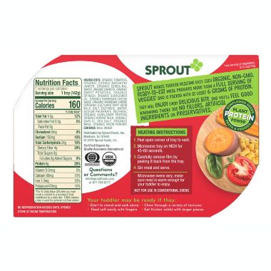Sprout Organic&reg; Toddler 5 oz. Pasta and Veggie Sauce Meal. View a larger version of this product image.