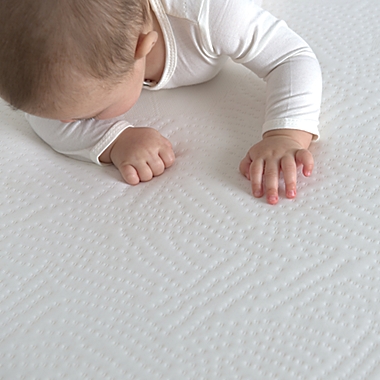 Bundle of Dreams&reg; 100% Breathable 5-Inch Mini Crib &amp; Toddler Mattress in White. View a larger version of this product image.