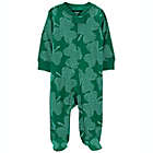 Alternate image 0 for carter&#39;s&reg; Newborn Clover 2-Way Zip Sleep &amp; Play Footed Pajamas in Green
