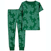 carter&#39;s&reg; 2-Piece St. Patrick&#39;s Day Cotton Pajama Set in Green