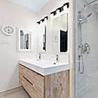 Alternate image 4 for EGLO Ciara Springs Glass 3-Light Bathroom Vanity in Bronze