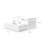 Alternate image 2 for Storkcraft&reg; Kids Marco Island Twin Captain&#39;s Bed with Trundle and Drawers in White