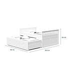 Alternate image 2 for Storkcraft&reg; Kids Marco Island Full Captain&#39;s Bed with Trundle and Drawers in White