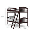 Alternate image 3 for Storkcraft&trade; Long Horn Twin Bunk Bed in Espresso