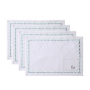Everhome&trade; Embroidered Easter Bunny Placemats in Bright White (Set of 4)
