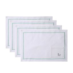 Everhome™ Embroidered Easter Bunny Placemats in Bright White (Set of 4)