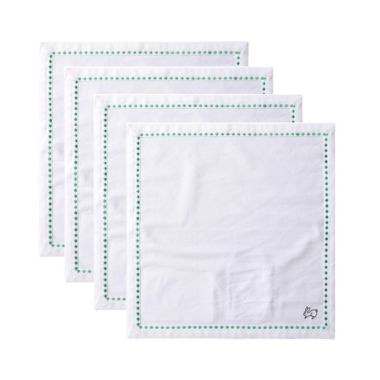 Everhome&trade; Embroidered Easter Bunny Napkins in Bright White (Set of 4). View a larger version of this product image.