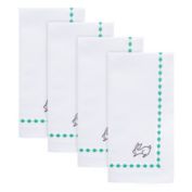 Everhome&trade; Embroidered Easter Bunny Napkins in Bright White (Set of 4)